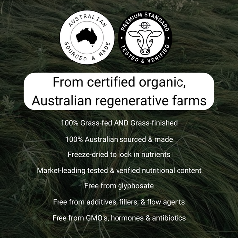 Organic Grass-Fed Beef Heart Capsules