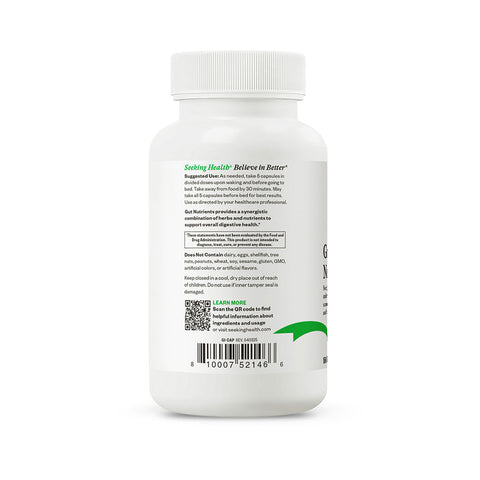 Seeking Health Gut Nutrients