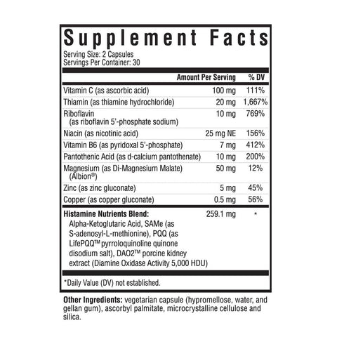 Histamine Nutrients