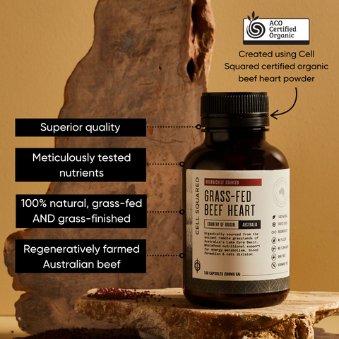 Organic Grass-Fed Beef Heart Capsules