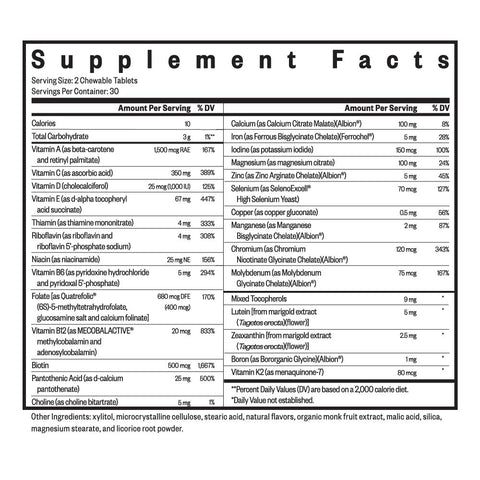 Optimal Multivitamin Chewable